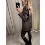 Marynarka basic, czekoladowa